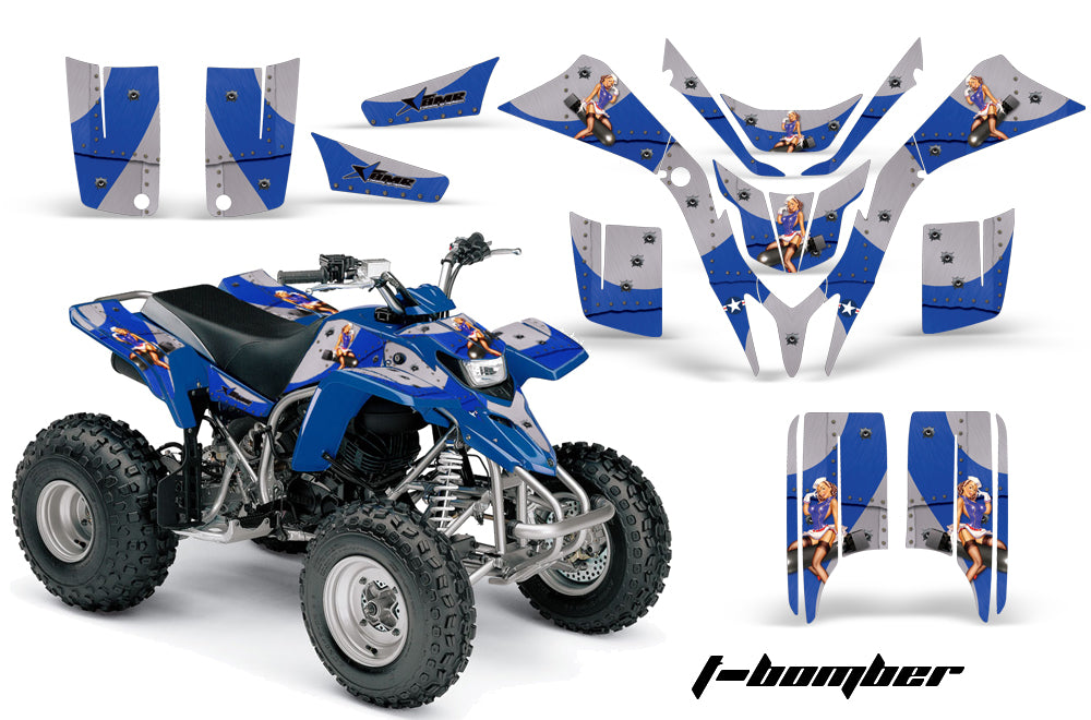 ATV Graphics Kit Quad Decal Wrap For Yamaha Blaster YFS200 1988-2005 TBOMBER BLUE-atv motorcycle utv parts accessories gear helmets jackets gloves pantsAll Terrain Depot