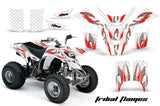 ATV Graphics Kit Quad Decal Wrap For Yamaha Blaster YFS200 1988-2005 TRIBAL RED WHITE