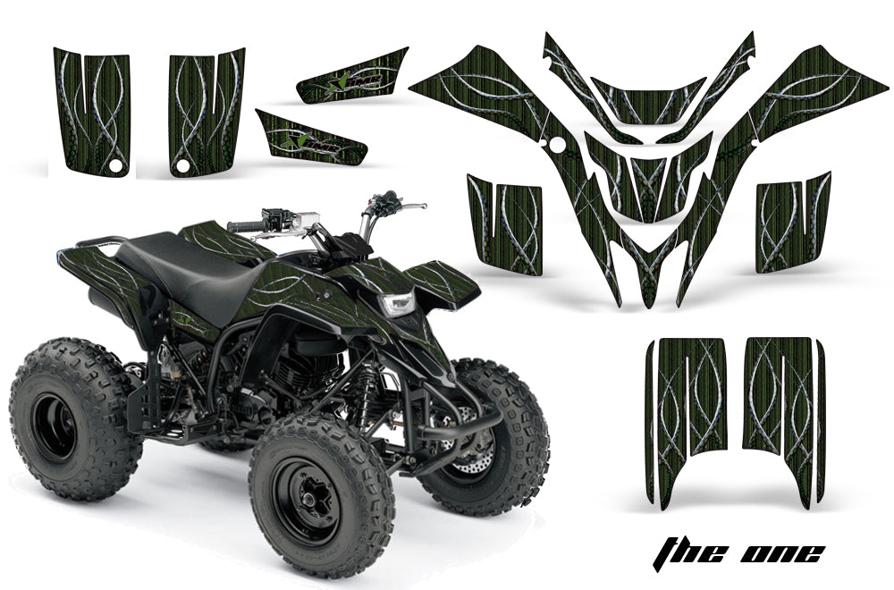 ATV Graphics Kit Quad Decal Wrap For Yamaha Blaster YFS200 1988-2005 THE ONE GREEN-atv motorcycle utv parts accessories gear helmets jackets gloves pantsAll Terrain Depot