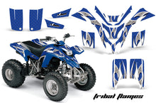 Load image into Gallery viewer, ATV Graphics Kit Quad Decal Wrap For Yamaha Blaster YFS200 1988-2005 TRIBAL WHITE BLUE-atv motorcycle utv parts accessories gear helmets jackets gloves pantsAll Terrain Depot