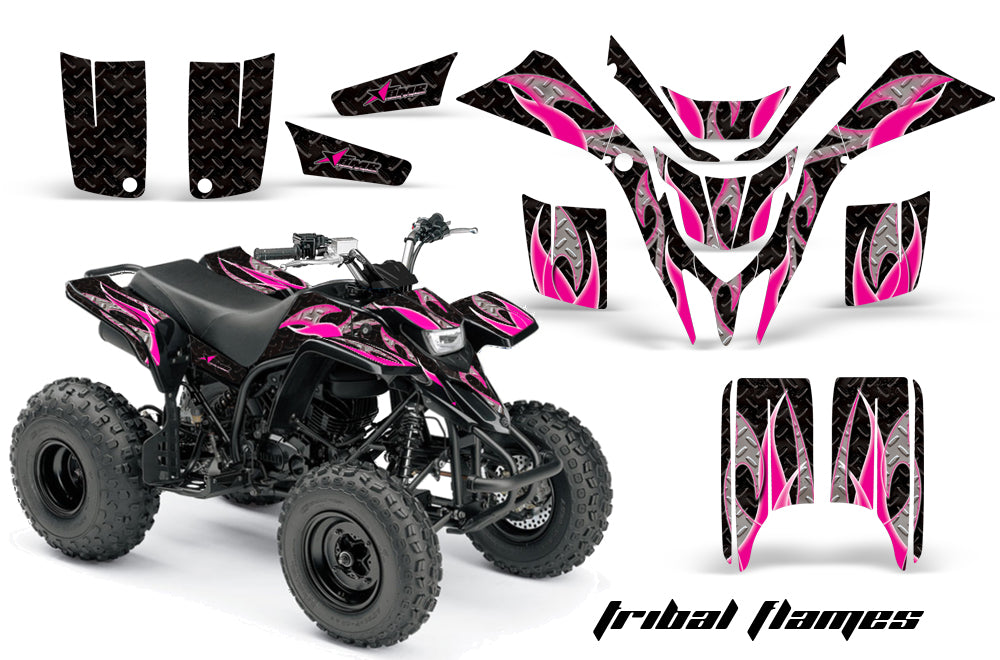 ATV Graphics Kit Quad Decal Wrap For Yamaha Blaster YFS200 1988-2005 TRIBAL PINK BLACK-atv motorcycle utv parts accessories gear helmets jackets gloves pantsAll Terrain Depot