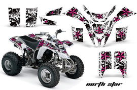 ATV Graphics Kit Quad Decal Wrap For Yamaha Blaster YFS200 1988-2005 NORTHSTAR PINK WHITE-atv motorcycle utv parts accessories gear helmets jackets gloves pantsAll Terrain Depot