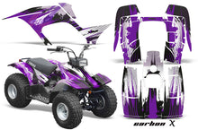 Load image into Gallery viewer, ATV Graphics Kit Quad Sticker Decal Wrap For Yamaha Breeze 125 1989-2004 CARBONX PURPLE-atv motorcycle utv parts accessories gear helmets jackets gloves pantsAll Terrain Depot