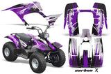 ATV Graphics Kit Quad Sticker Decal Wrap For Yamaha Breeze 125 1989-2004 CARBONX PURPLE