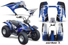 Load image into Gallery viewer, ATV Graphics Kit Quad Sticker Decal Wrap For Yamaha Breeze 125 1989-2004 CARBONX BLUE-atv motorcycle utv parts accessories gear helmets jackets gloves pantsAll Terrain Depot