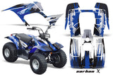 ATV Graphics Kit Quad Sticker Decal Wrap For Yamaha Breeze 125 1989-2004 CARBONX BLUE