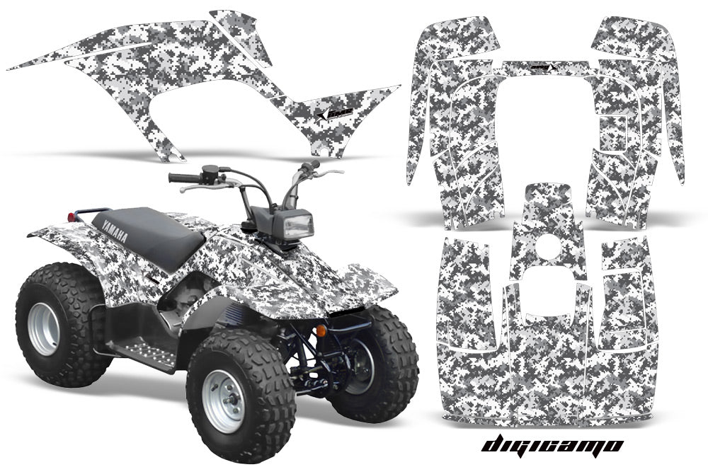 ATV Graphics Kit Quad Sticker Decal Wrap For Yamaha Breeze 125 1989-2004 DIGICAMO WHITE-atv motorcycle utv parts accessories gear helmets jackets gloves pantsAll Terrain Depot