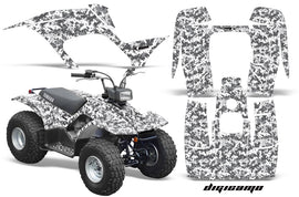 ATV Graphics Kit Quad Sticker Decal Wrap For Yamaha Breeze 125 1989-2004 DIGICAMO WHITE-atv motorcycle utv parts accessories gear helmets jackets gloves pantsAll Terrain Depot
