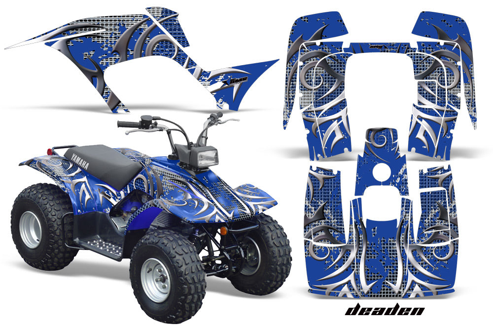 ATV Graphics Kit Quad Sticker Decal Wrap For Yamaha Breeze 125 1989-2004 DEADEN BLUE-atv motorcycle utv parts accessories gear helmets jackets gloves pantsAll Terrain Depot