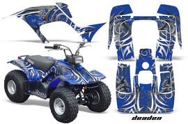 ATV Graphics Kit Quad Sticker Decal Wrap For Yamaha Breeze 125 1989-2004 DEADEN BLUE-atv motorcycle utv parts accessories gear helmets jackets gloves pantsAll Terrain Depot