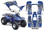 ATV Graphics Kit Quad Sticker Decal Wrap For Yamaha Breeze 125 1989-2004 DEADEN BLUE
