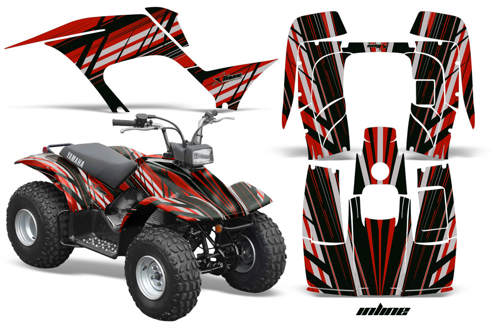 ATV Graphics Kit Quad Sticker Decal Wrap For Yamaha Breeze 125 1989-2004 INLINE RED-atv motorcycle utv parts accessories gear helmets jackets gloves pantsAll Terrain Depot