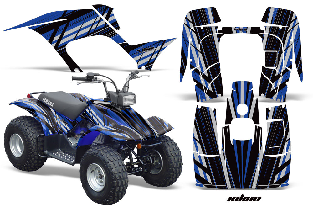 ATV Graphics Kit Quad Sticker Decal Wrap For Yamaha Breeze 125 1989-2004 INLINE BLUE-atv motorcycle utv parts accessories gear helmets jackets gloves pantsAll Terrain Depot