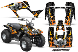 ATV Graphics Kit Quad Sticker Decal Wrap For Yamaha Breeze 125 1989-2004 MOTORHEAD BLACK-atv motorcycle utv parts accessories gear helmets jackets gloves pantsAll Terrain Depot