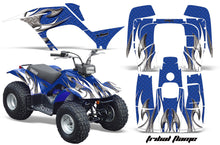 Load image into Gallery viewer, ATV Graphics Kit Quad Sticker Decal Wrap For Yamaha Breeze 125 1989-2004 TRIBAL WHITE BLUE-atv motorcycle utv parts accessories gear helmets jackets gloves pantsAll Terrain Depot