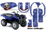 ATV Graphics Kit Quad Decal Wrap For Yamaha Grizzly YFM 660 2002-2008 BONES BLACK
