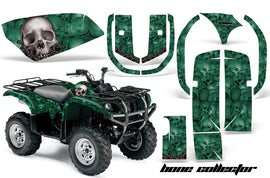 ATV Graphics Kit Quad Decal Wrap For Yamaha Grizzly YFM 660 2002-2008 BONES GREEN-atv motorcycle utv parts accessories gear helmets jackets gloves pantsAll Terrain Depot