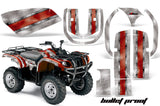 ATV Graphics Kit Quad Decal Wrap For Yamaha Grizzly YFM 660 2002-2008 BULLET PROOF RED