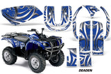 ATV Graphics Kit Quad Decal Wrap For Yamaha Grizzly YFM 660 2002-2008 DEADEN BLUE