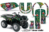 ATV Graphics Kit Quad Decal Wrap For Yamaha Grizzly YFM 660 2002-2008 EDHLK GREEN