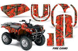 ATV Graphics Kit Quad Decal Wrap For Yamaha Grizzly YFM 660 2002-2008 FIRE CAMO-atv motorcycle utv parts accessories gear helmets jackets gloves pantsAll Terrain Depot