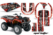 Load image into Gallery viewer, ATV Graphics Kit Quad Decal Wrap For Yamaha Grizzly YFM 660 2002-2008 HATTER SILVER RED-atv motorcycle utv parts accessories gear helmets jackets gloves pantsAll Terrain Depot