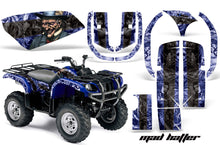 Load image into Gallery viewer, ATV Graphics Kit Quad Decal Wrap For Yamaha Grizzly YFM 660 2002-2008 HATTER BLACK BLUE-atv motorcycle utv parts accessories gear helmets jackets gloves pantsAll Terrain Depot