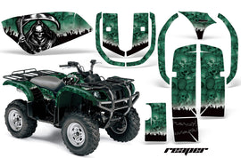ATV Graphics Kit Quad Decal Wrap For Yamaha Grizzly YFM 660 2002-2008 REAPER GREEN-atv motorcycle utv parts accessories gear helmets jackets gloves pantsAll Terrain Depot