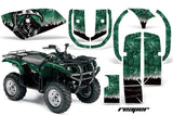 ATV Graphics Kit Quad Decal Wrap For Yamaha Grizzly YFM 660 2002-2008 REAPER GREEN