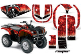 ATV Graphics Kit Quad Decal Wrap For Yamaha Grizzly YFM 660 2002-2008 REAPER RED