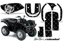 Load image into Gallery viewer, ATV Graphics Kit Quad Decal Wrap For Yamaha Grizzly YFM 660 2002-2008 RELOADED WHITE BLACK-atv motorcycle utv parts accessories gear helmets jackets gloves pantsAll Terrain Depot