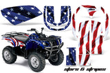 ATV Graphics Kit Quad Decal Wrap For Yamaha Grizzly YFM 660 2002-2008 USA FLAG