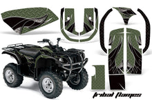 Load image into Gallery viewer, ATV Graphics Kit Quad Decal Wrap For Yamaha Grizzly YFM 660 2002-2008 TRIBAL BLACK GREEN-atv motorcycle utv parts accessories gear helmets jackets gloves pantsAll Terrain Depot