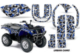 ATV Graphics Kit Quad Decal Wrap For Yamaha Grizzly YFM 660 2002-2008 URBAN CAMO BLUE