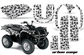 ATV Graphics Kit Quad Decal Wrap For Yamaha Grizzly YFM 660 2002-2008 URBAN CAMO WHITE-atv motorcycle utv parts accessories gear helmets jackets gloves pantsAll Terrain Depot