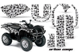 ATV Graphics Kit Quad Decal Wrap For Yamaha Grizzly YFM 660 2002-2008 URBAN CAMO WHITE