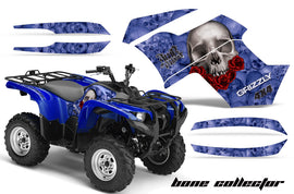 ATV Graphics Kit Quad Decal Wrap For Yamaha Grizzly 550 700 2007-2014 BONES BLACK-atv motorcycle utv parts accessories gear helmets jackets gloves pantsAll Terrain Depot