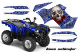 ATV Graphics Kit Quad Decal Wrap For Yamaha Grizzly 550 700 2007-2014 BONES BLACK