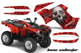 ATV Graphics Kit Quad Decal Wrap For Yamaha Grizzly 550 700 2007-2014 BONES RED