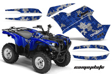 Load image into Gallery viewer, ATV Graphics Kit Quad Decal Wrap For Yamaha Grizzly 550 700 2007-2014 CAMOPLATE BLUE-atv motorcycle utv parts accessories gear helmets jackets gloves pantsAll Terrain Depot