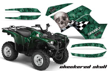 Load image into Gallery viewer, ATV Graphics Kit Quad Decal Wrap For Yamaha Grizzly 550 700 2007-2014 CHECKERED GREEN-atv motorcycle utv parts accessories gear helmets jackets gloves pantsAll Terrain Depot