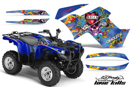 ATV Graphics Kit Quad Decal Wrap For Yamaha Grizzly 550 700 2007-2014 EDHLK BLACK-atv motorcycle utv parts accessories gear helmets jackets gloves pantsAll Terrain Depot
