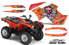 Load image into Gallery viewer, ATV Graphics Kit Quad Decal Wrap For Yamaha Grizzly 550 700 2007-2014 EDHLK RED-atv motorcycle utv parts accessories gear helmets jackets gloves pantsAll Terrain Depot