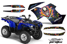 Load image into Gallery viewer, ATV Graphics Kit Quad Decal Wrap For Yamaha Grizzly 550 700 2007-2014 EDHP BLACK-atv motorcycle utv parts accessories gear helmets jackets gloves pantsAll Terrain Depot