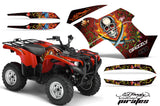 ATV Graphics Kit Quad Decal Wrap For Yamaha Grizzly 550 700 2007-2014 EDHP RED