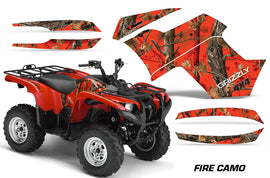 ATV Graphics Kit Quad Decal Wrap For Yamaha Grizzly 550 700 2007-2014 FIRE CAMO-atv motorcycle utv parts accessories gear helmets jackets gloves pantsAll Terrain Depot