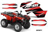 ATV Graphics Kit Quad Decal Wrap For Yamaha Grizzly 550 700 2007-2014 INFINITY RED