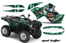 Load image into Gallery viewer, ATV Graphics Kit Quad Decal Wrap For Yamaha Grizzly 550 700 2007-2014 HATTER SILVER GREEN-atv motorcycle utv parts accessories gear helmets jackets gloves pantsAll Terrain Depot