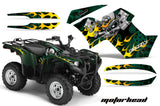 ATV Graphics Kit Quad Decal Wrap For Yamaha Grizzly 550 700 2007-2014 MOTORHEAD GREEN