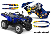 Load image into Gallery viewer, ATV Graphics Kit Quad Decal Wrap For Yamaha Grizzly 550 700 2007-2014 MOTORHEAD BLUE-atv motorcycle utv parts accessories gear helmets jackets gloves pantsAll Terrain Depot
